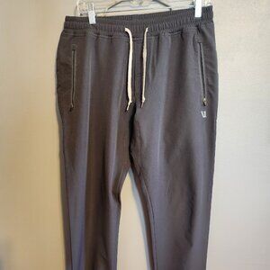Vuori Nylon Track Pants Jogger cuff Gusset Gray Women's Size Large